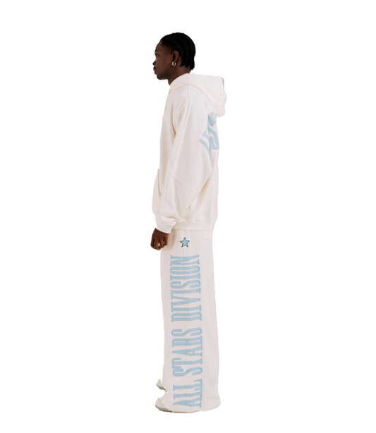 Jogger Star Dividion Blanco - Vista lateral
