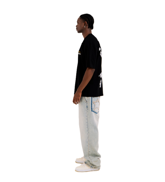 Camiseta Kb Negro - Vista lateral
