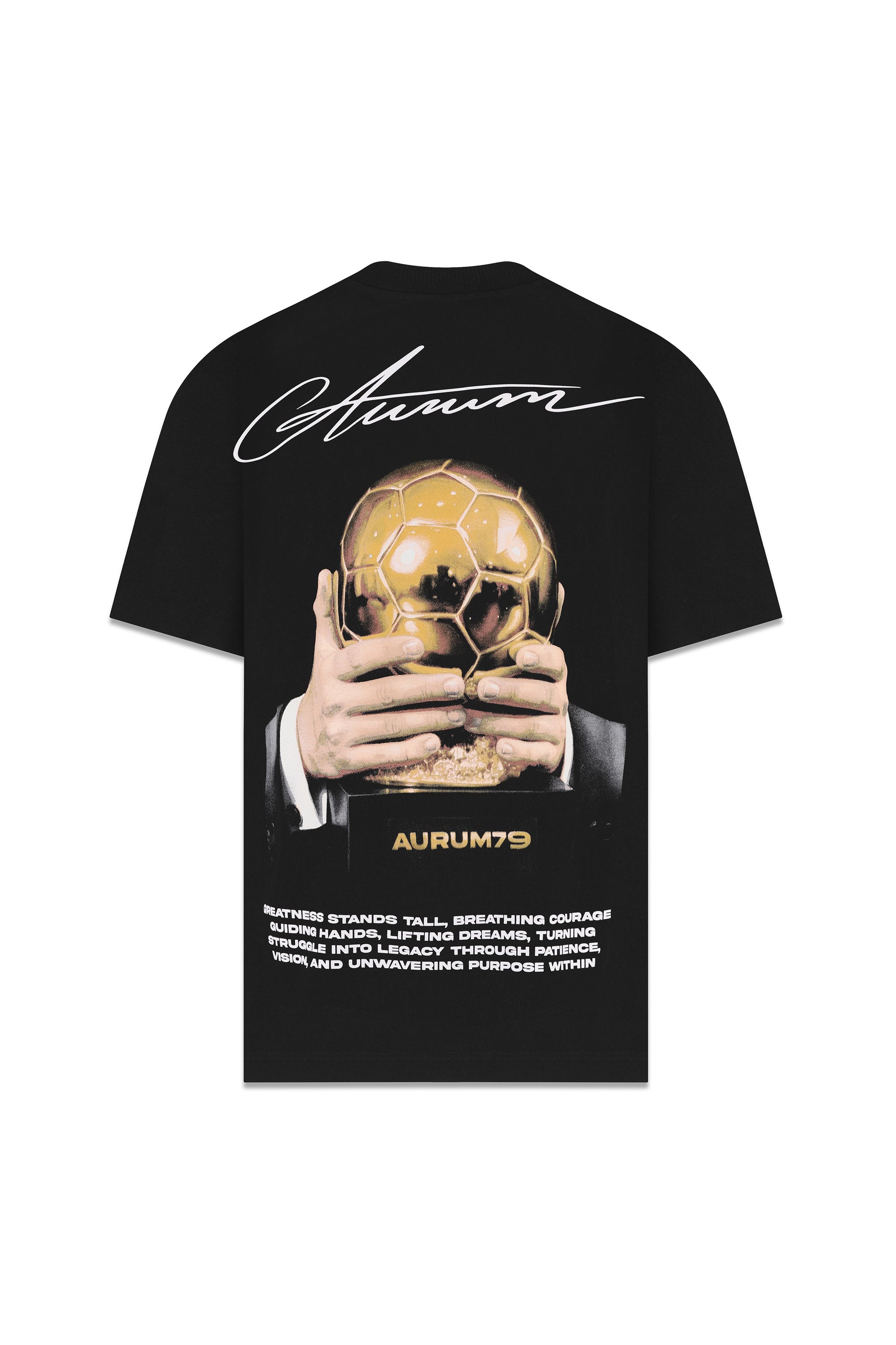 Camiseta Aurum Ballon D Or Negro
