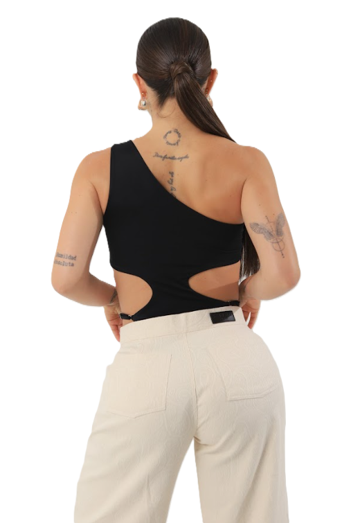Bodysuit Flamme Negro