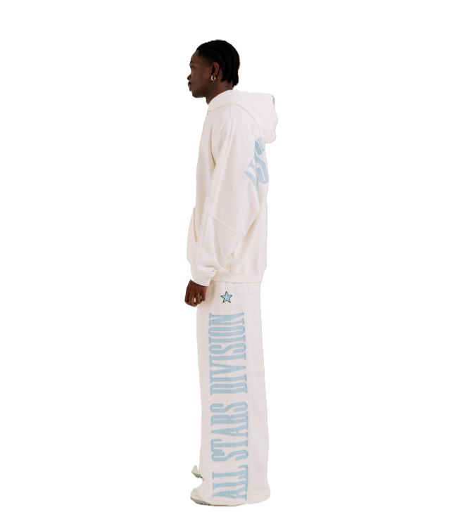 Jogger Star Dividion Blanco - Vista lateral