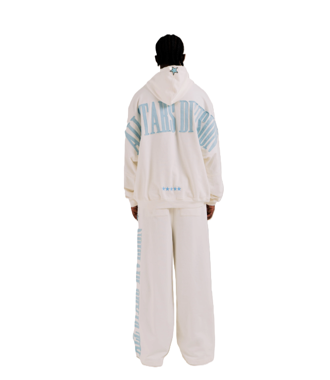 Jogger Star Dividion Blanco - Vista posterior