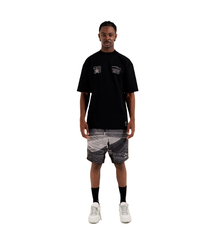 Camiseta Black Aura Negro - Vista frontal