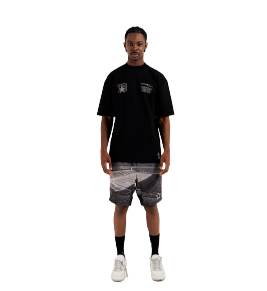 Camiseta Black Aura Negro - Vista frontal