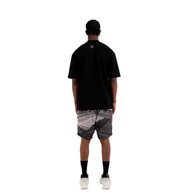 Camiseta Black Aura Negro - Vista posterior