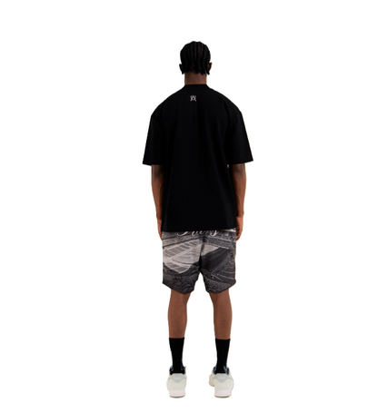Camiseta Black Aura Negro - Vista posterior