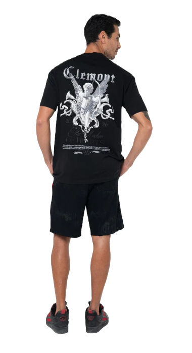 Camiseta Dimora Negro - Vista posterior