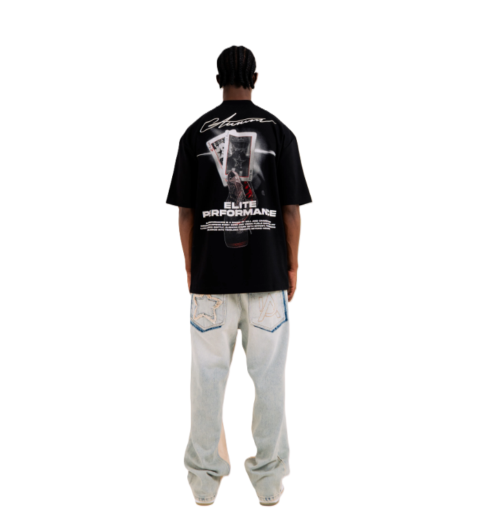 Camiseta Elite Negro - Vista posterior