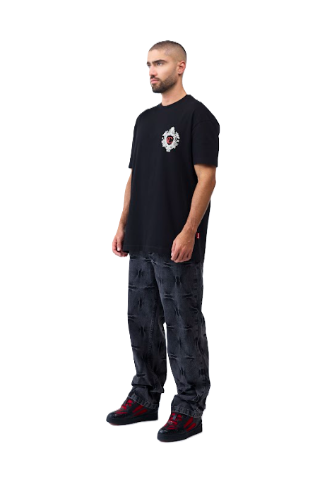 Camiseta Euforia Negro - Vista lateral