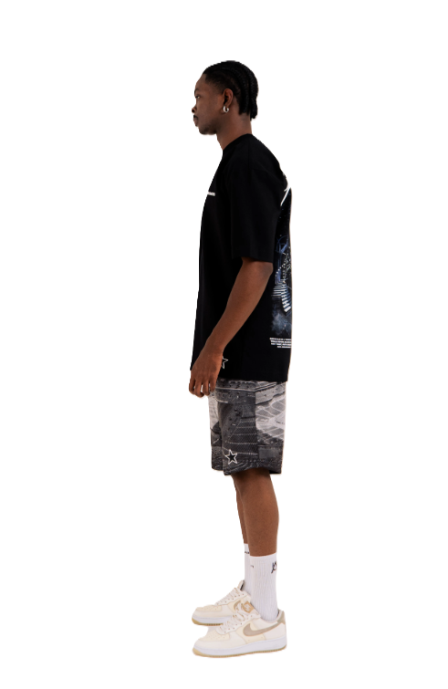 Camiseta Gods Plan Negro - Vista lateral