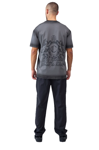 Camiseta Intaglio Negro - Vista posterior