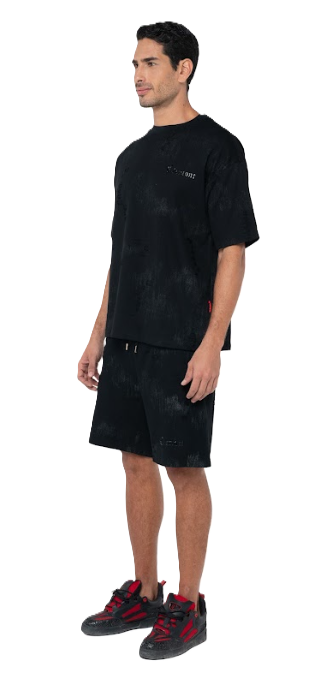 Camiseta Estivo Negro - Vista lateral