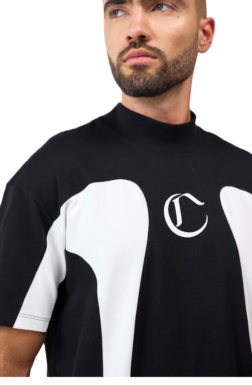 Camiseta Ragno N/Cr Negro/Crema