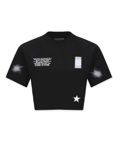 Crop Top Ghost Negro - Vista detalle