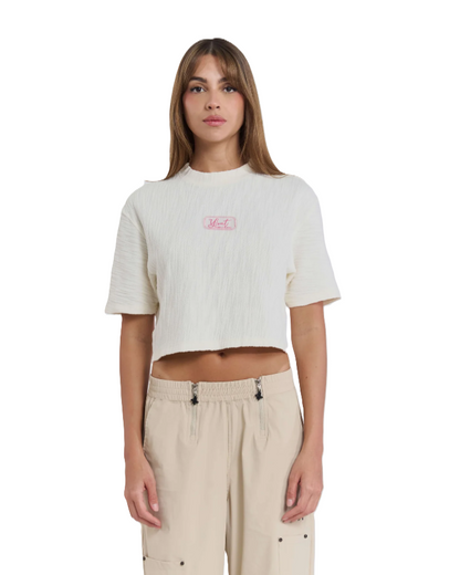 Crop Top Panel Cr Caqui