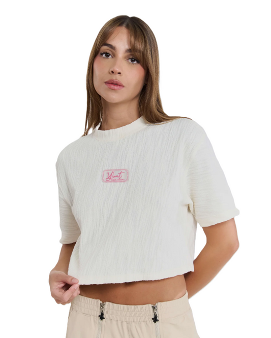 Crop Top Panel Cr Caqui