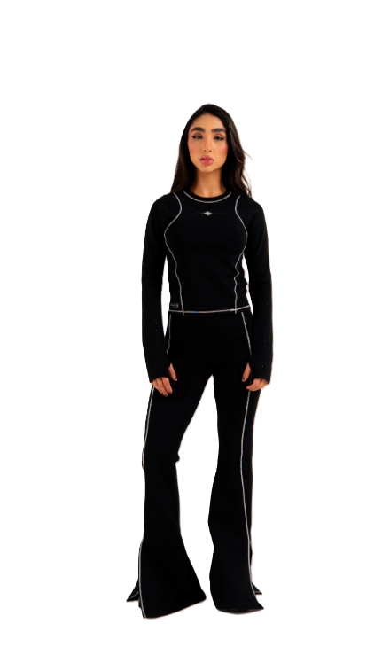 Buzo Shiny Negro - Vista frontal