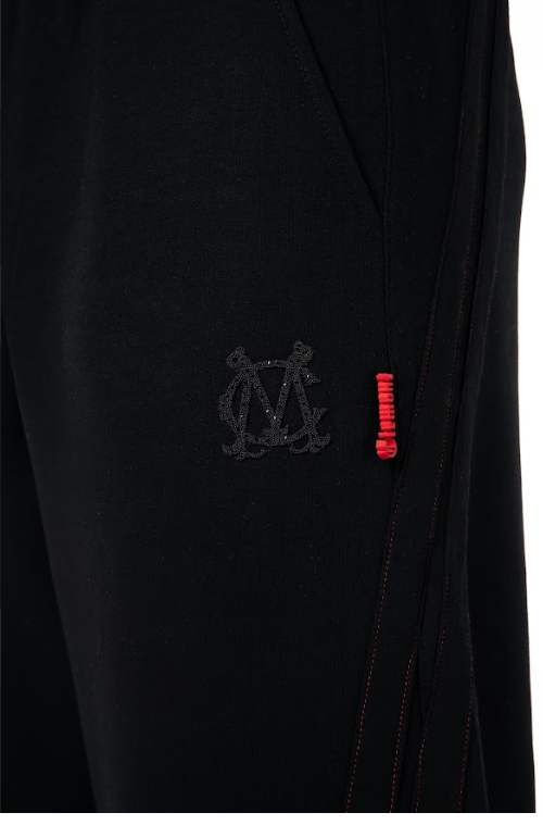 Jogger Ricamo Negro