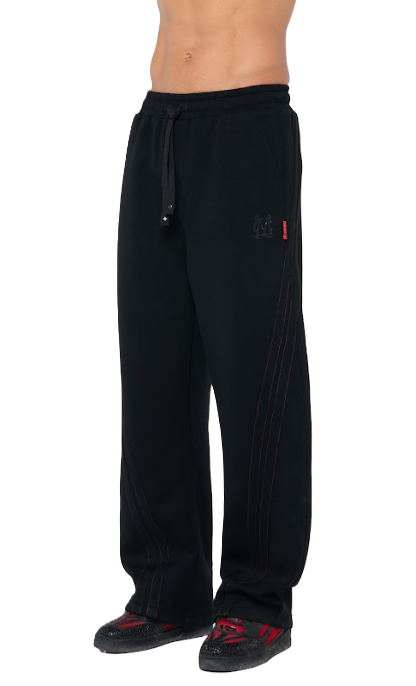 Jogger Ricamo Negro